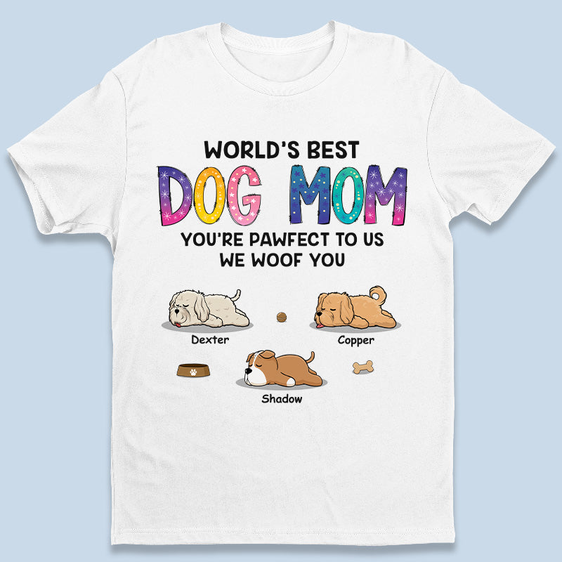 Meilleure maman de chien au monde - T-shirt, sweat à capuche et sweat-shirt unisexe personnalisé pour chien - Cadeau pour propriétaires et amoureux des animaux