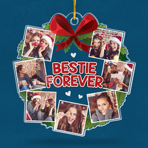 Custom Photo Sister Is The Greatest Gift - Bestie Personalized Custom Ornament - Acrylic Custom Shaped - Christmas Gift For Best Friends, BFF, Sisters